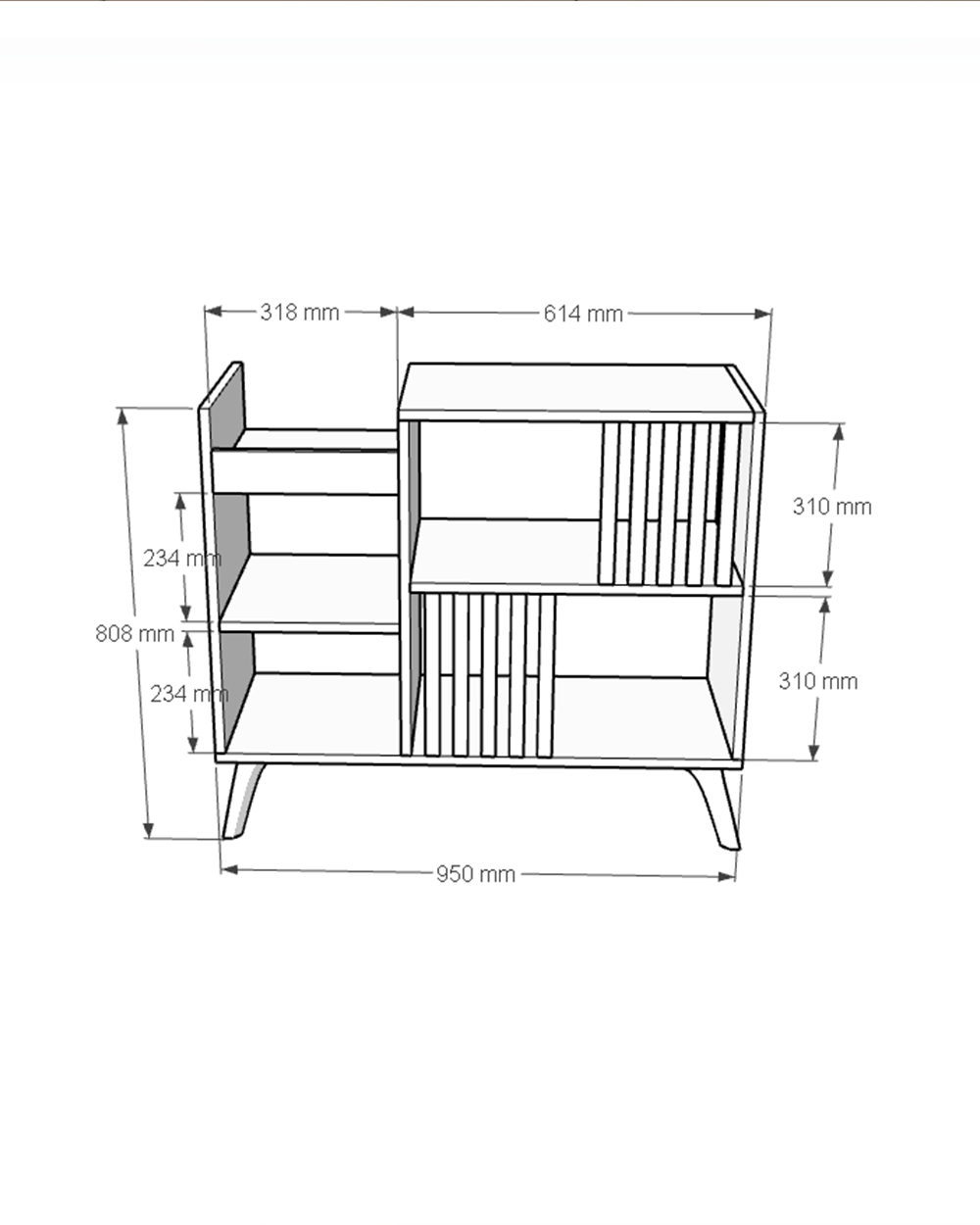 Dekoratif Büyük Pikap Dolabı | %100 MDF