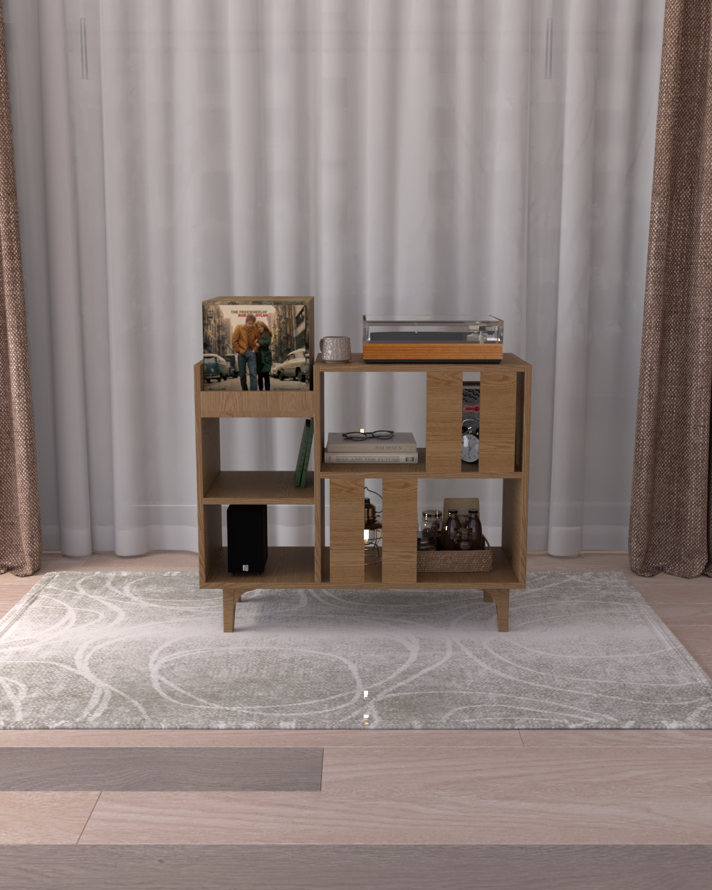 Dekoratif Büyük Pikap Dolabı | %100 MDF