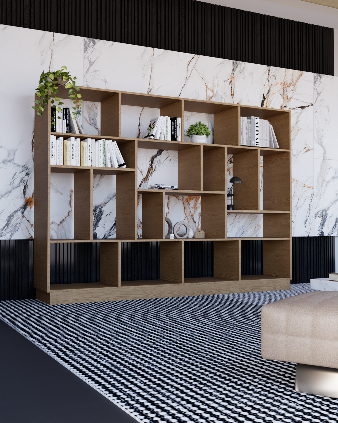 Büyük Nemus Kitaplık | %100 MDF