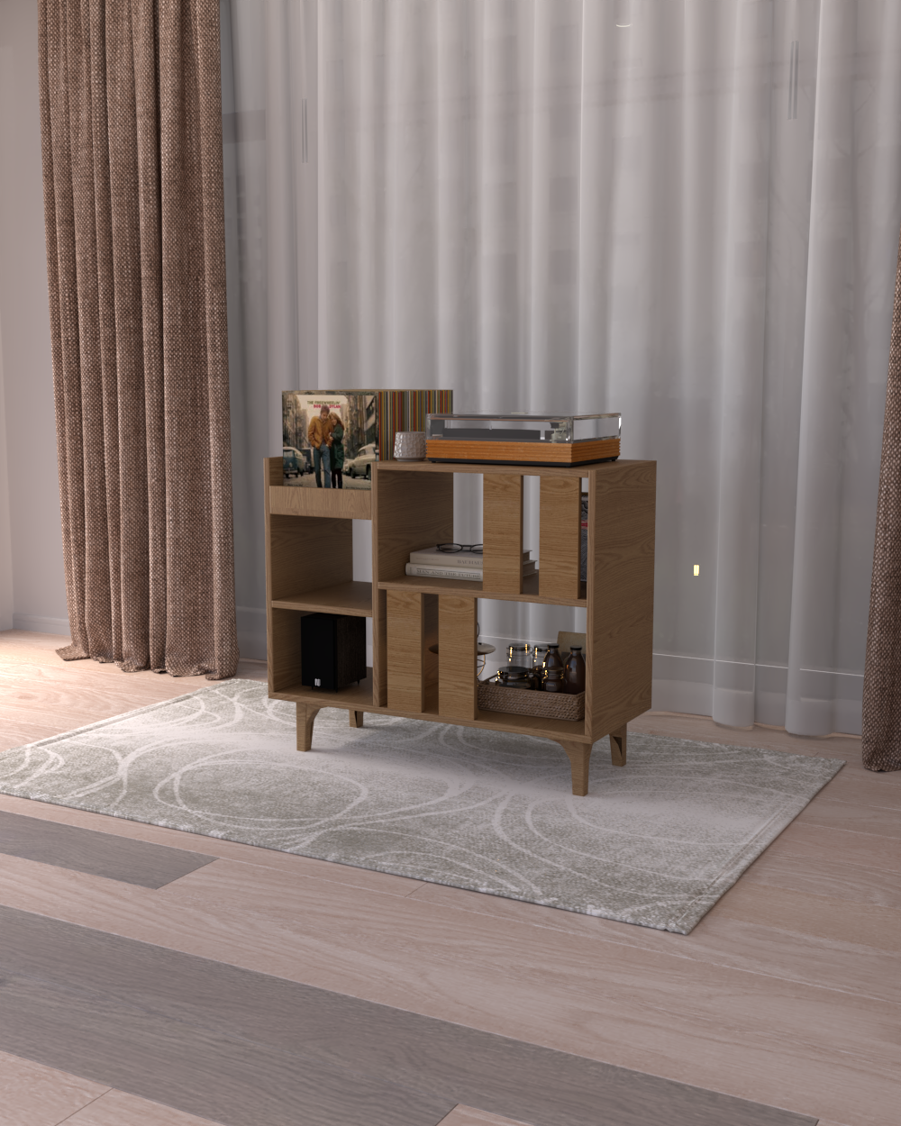 Dekoratif Büyük Pikap Dolabı | %100 MDF