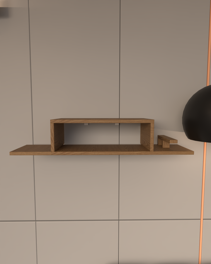 Xbox Kol Standlı Raf | Havalandırma Boşluklu | %100 MDF