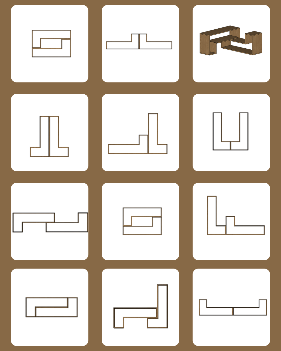 Modüler Tv Sehpası | 12 farklı kombinasyon