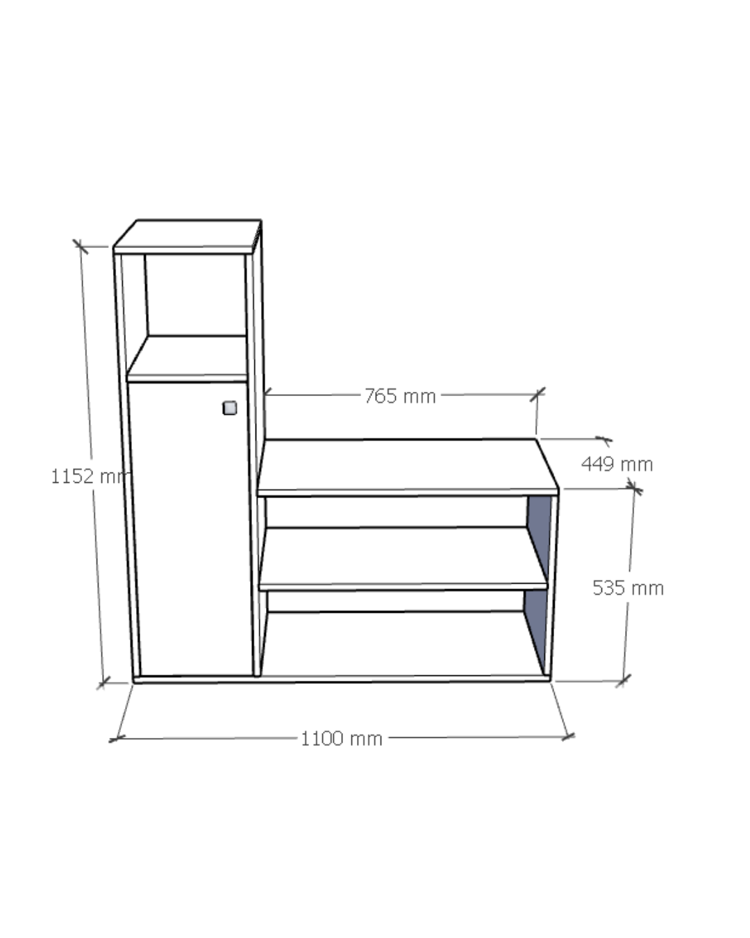 Kapı Önü Ayakkabılık Puf | %100 MDF