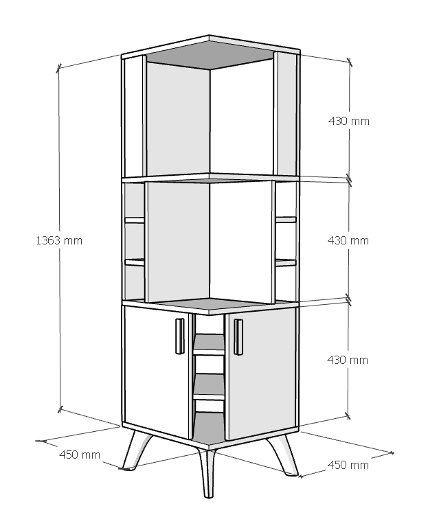 Helsa Şaraplık | %100 MDF | Kadehlik
