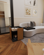 Pati Dostu İkili Konfor Sehpa | Üstü Tepsi | %100 MDF