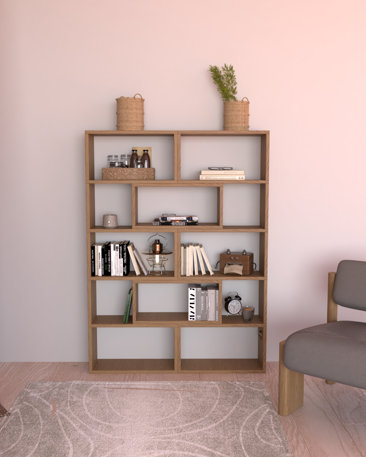 Rosaline Modüler Kitaplık | %100 MDF