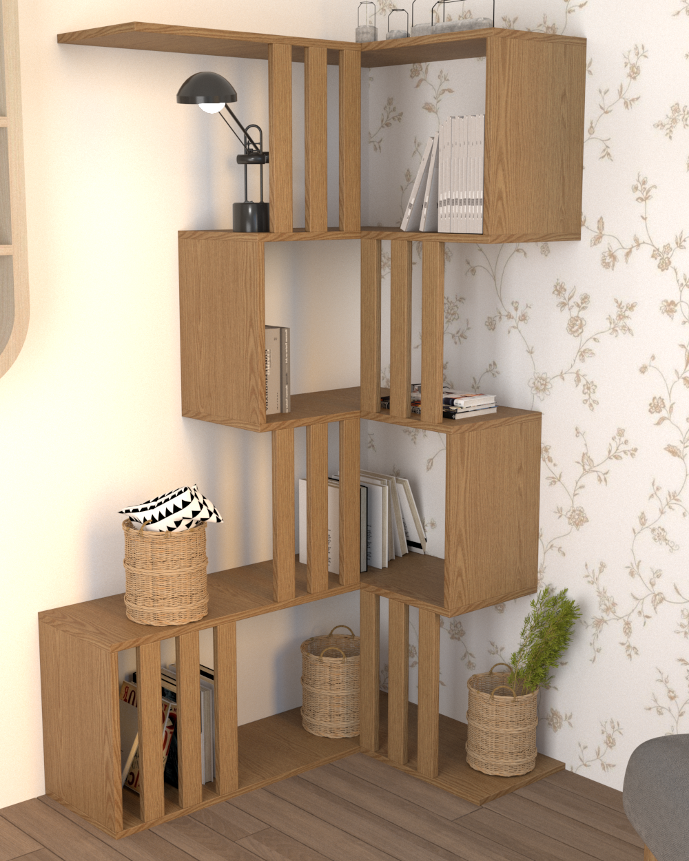 ZikZak Kitaplık | %100 MDF