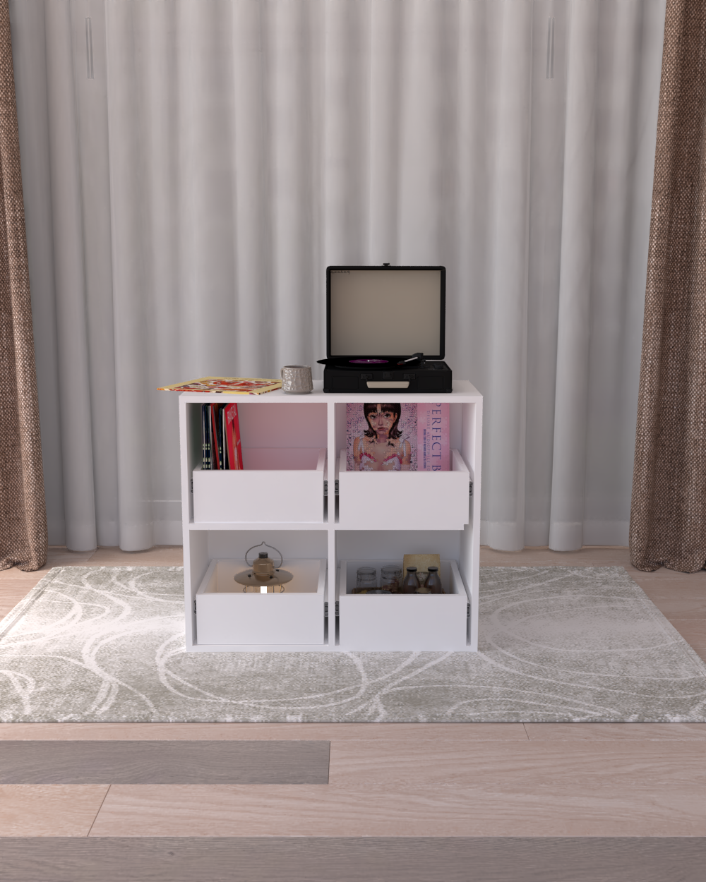 Pikap Dolabı 4 Çekmeceli | %100 MDF