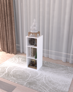 LEMVA | Çift Yönlü Kullanım Beyaz MDF Sütun Raf (90 cm)