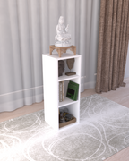 LEMVA | Çift Yönlü Kullanım Beyaz MDF Sütun Raf (90 cm)