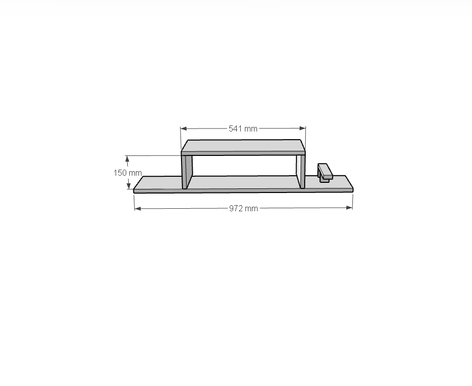 Xbox Kol Standlı Raf | Havalandırma Boşluklu | %100 MDF