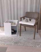 Pati Dostu İkili Konfor Sehpa Beyaz | Üstü Tepsi | %100 MDF