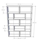 Rosaline Modüler Kitaplık | %100 MDF